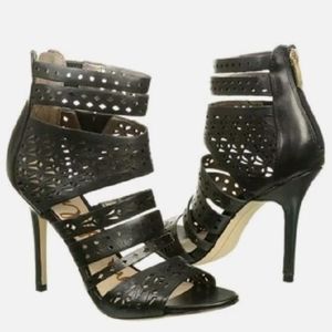 Sam Edelman Alysia Sandal Shoes (Black Leather) -